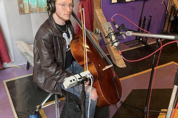 Trackin cello with Luke - Pretty cool stuff!!!!
